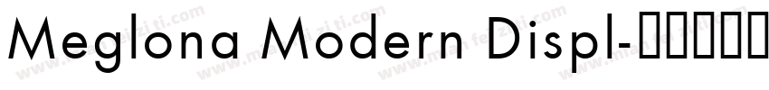 Meglona Modern Displ字体转换